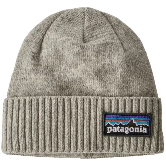 Brand New Patagonia Men's Brodeo Beanie Logo Drifter Grey Recycled Wool & Nylon - Picture 16 of 16